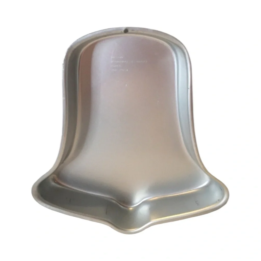 Vtg Wilton Aluminum Bell Cake Pan Set of 2 Christmas Wedding Party Pans Molds